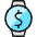 Smart Watch Circle Cash Icon from Ultimate Colors Set | Free Download as SVG Vector and Transparent PNG | Streamline icons