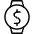 Smart Watch Circle Cash Icon from Ultimate Light Set