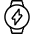 Smart Watch Circle Flash Icon from Ultimate Light Set