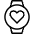 Smart Watch Circle Heart icon - Free transparent PNG, SVG. No sign up needed.