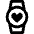 Smart Watch Circle Heart Favourite Icon from Nova Line Set | Free Download as SVG Vector and Transparent PNG | Streamline icons