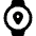 Smart Watch Circle Location Alternate Icon from Ultimate Bold Set