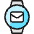 Smart Watch Circle Mail Icon from Ultimate Colors Set