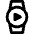 Smart Watch Circle Media Icon from Nova Line Set