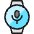 Smart Watch Circle Microphone Icon from Ultimate Colors Set