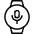 Smart Watch Circle Microphone Icon from Ultimate Light Set