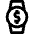 Smart Watch Circle Money Fund Icon from Nova Line Set