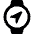 Smart Watch Circle Navigation Alternate Icon from Ultimate Bold Set