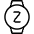 Smart Watch Circle Sleep Icon from Ultimate Light Set