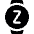 Smart Watch Circle Sleep Icon from Ultimate Bold Set