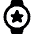 Smart Watch Circle Star Alternate Icon from Ultimate Bold Set