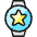 Smart Watch Circle Star Icon from Ultimate Colors Set