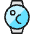 Smart Watch Circle Temperature Icon from Ultimate Colors Set