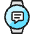 Smart Watch Circle Text Icon from Ultimate Colors Set