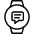 Smart Watch Circle Text Icon from Ultimate Light Set