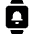 Smart Watch Square Bell Icon from Ultimate Bold Set