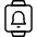 Smart Watch Square Bell Icon from Ultimate Light Set | Free Download as SVG Vector and Transparent PNG | Streamline icons