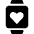 Smart Watch Square Heart Icon from Ultimate Bold Set