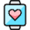 Smart Watch Square Heart Icon from Ultimate Colors Set