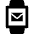 Smart Watch Square Mail Icon from Nova Solid Set