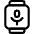 Smart Watch Square Microphone Icon from Ultimate Regular Set