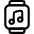 Smart Watch Square Music Icon from Ultimate Regular Set | Free Download as SVG Vector and Transparent PNG | Streamline icons