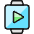 Smart Watch Square Play Icon from Ultimate Colors Set