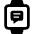 Smart Watch Square Text Alternate Icon from Ultimate Bold Set