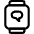 Smart Watch Square Text Icon from Ultimate Regular Set