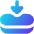 Button Horizontal Top Press Icon from Flex Gradient Set
