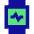 Watch Square Heartbeat Monitor 2 Icon from Sharp Pop Set | Free Download as SVG Vector and Transparent PNG | Streamline icons