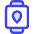 Watch Square Location Icon from Core Duo Set