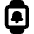 Watch Square Notification Icon from Core Solid Set