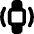 Watch Vibration Square Icon from Core Solid Set
