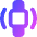 Watch Vibration Square Icon from Core Gradient Set