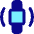 Watch Vibration Square Icon from Core Pop Set