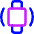 Watch Vibration Square Icon from Core Neon Set