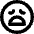 Devastated Face Smiley Icon from Micro Line Set | Free Download as SVG Vector and Transparent PNG | Streamline icons