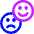 Happy Sad Faces Icon from Core Neon Set