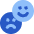 Happy Sad Faces Icon from Core Flat Set