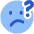 Puzzled Smiley Icon from Plump Flat Set