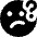 Puzzled Smiley Icon from Core Solid Set
