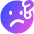 Puzzled Smiley Icon from Plump Gradient Set