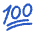 Reaction Emoji 100 Icon from Plump Duo Set
