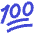 Reaction Emoji 100 Icon from Sharp Duo Set