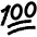 Reaction Emoji 100 Icon from Sharp Line Set