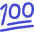 Reaction Emoji 100 Icon from Flex Duo Set