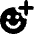 Smiley Add Reaction Icon from Core Solid Set