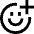 Smiley Add Reaction Icon from Sharp Line Set