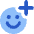 Smiley Add Reaction Icon from Core Flat Set